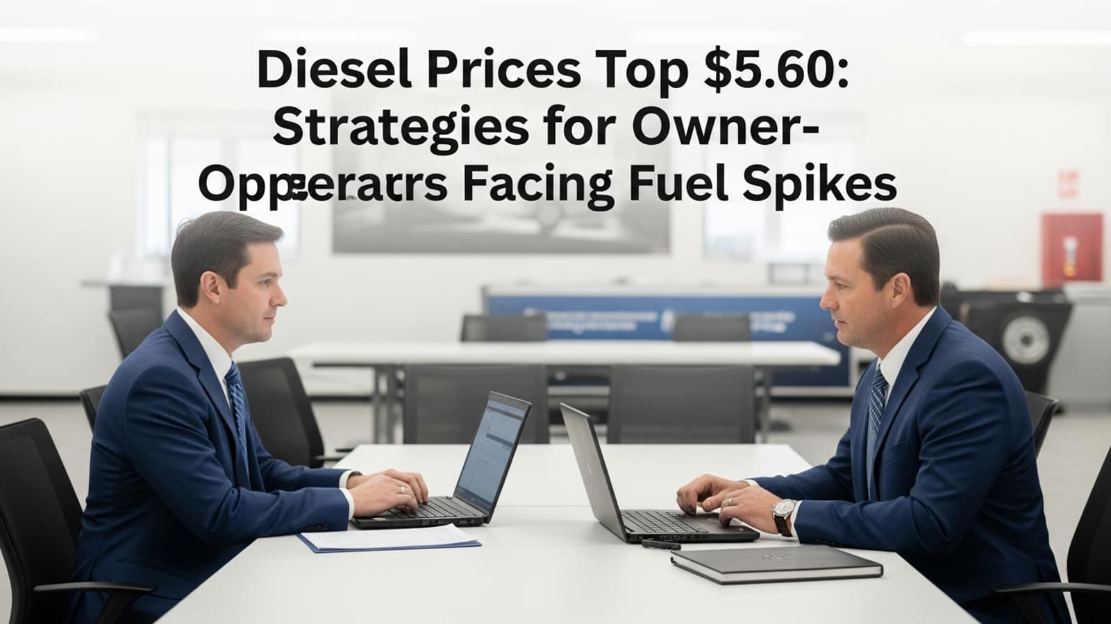 Illustration: Diesel Prices Top $5.60: Survival Strategies for Owner-Operators Facing Fuel Spikes